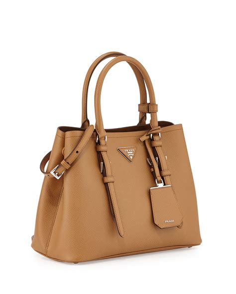 prada saffiano cuir double bag price|authentic prada saffiano bag.